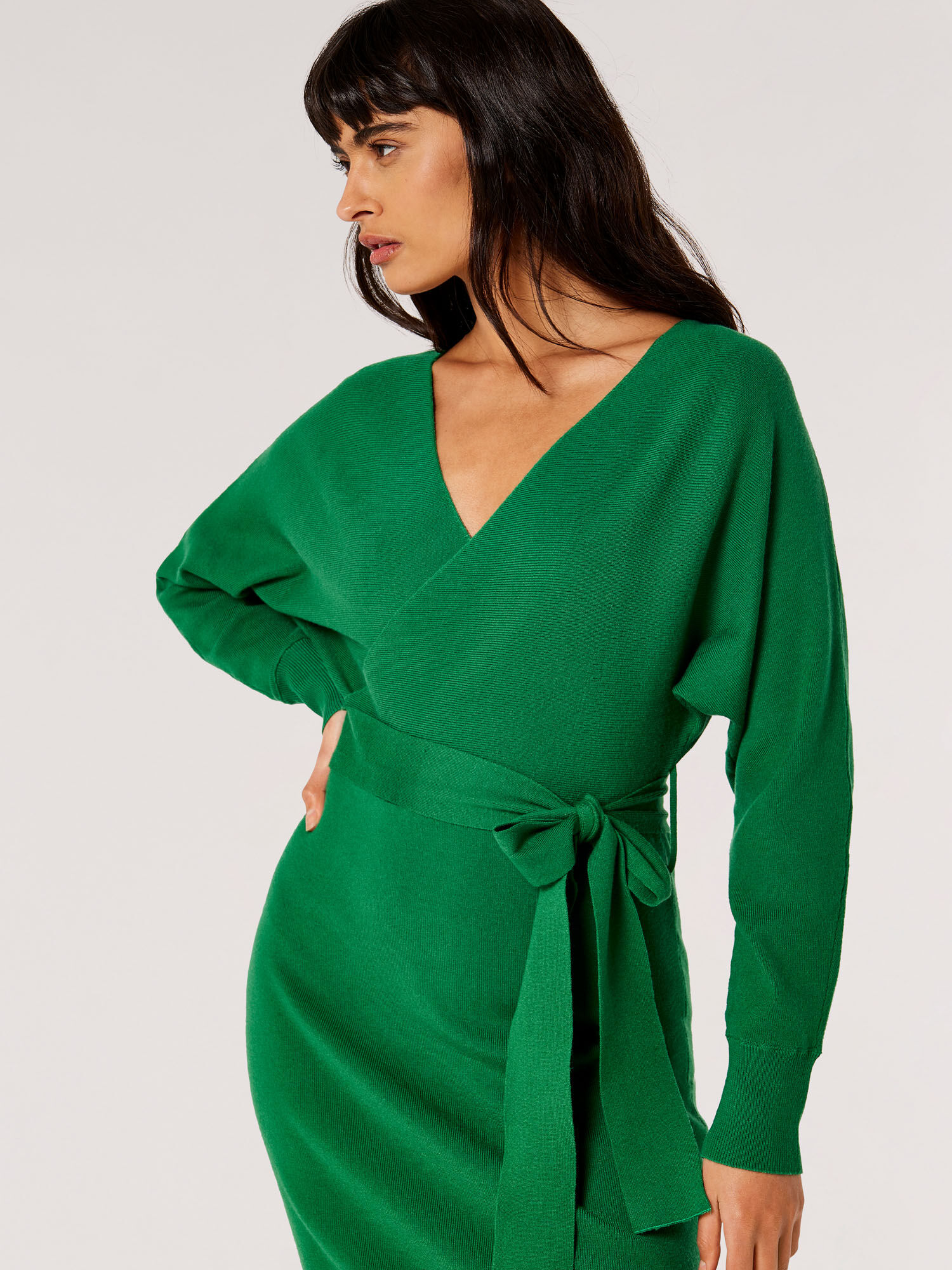Midi wrap dresses uk discount