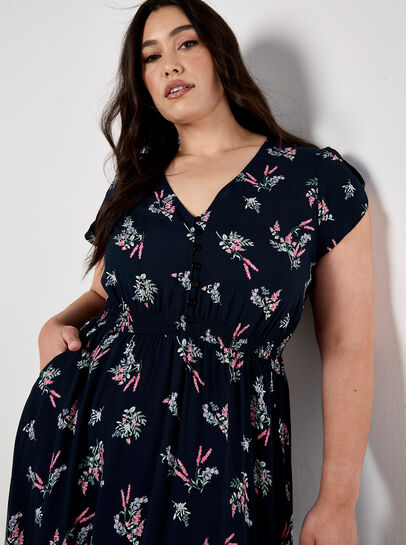 Botanical Bunches Maxi Dress