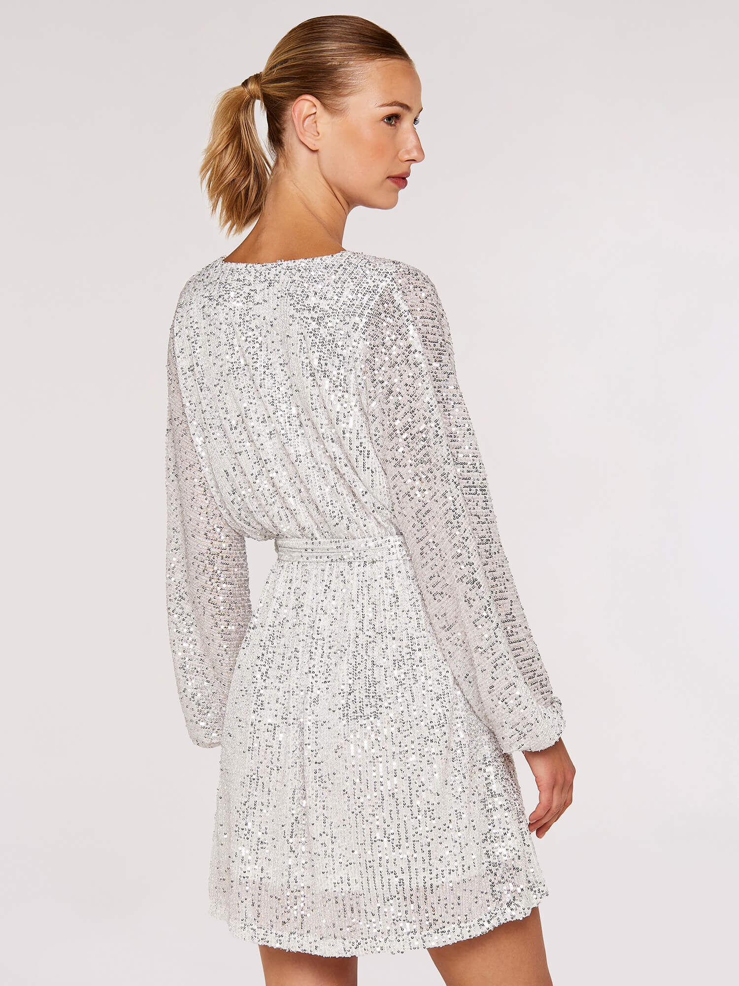 Silver batwing outlet dress