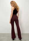 Lulu Mid-Rise Flared Jeans, Burgundy, large
