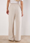 Woven Wide Leg Trousers, Stone, large