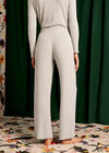 Knit Pyjama Flared Trouser, Grey, large