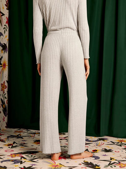 Knit Pyjama Flared Trouser