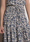 Painterly Paisley Tiered Maxi Skirt, Cream, large