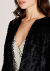 Black Faux Fur Jacket, Black, large