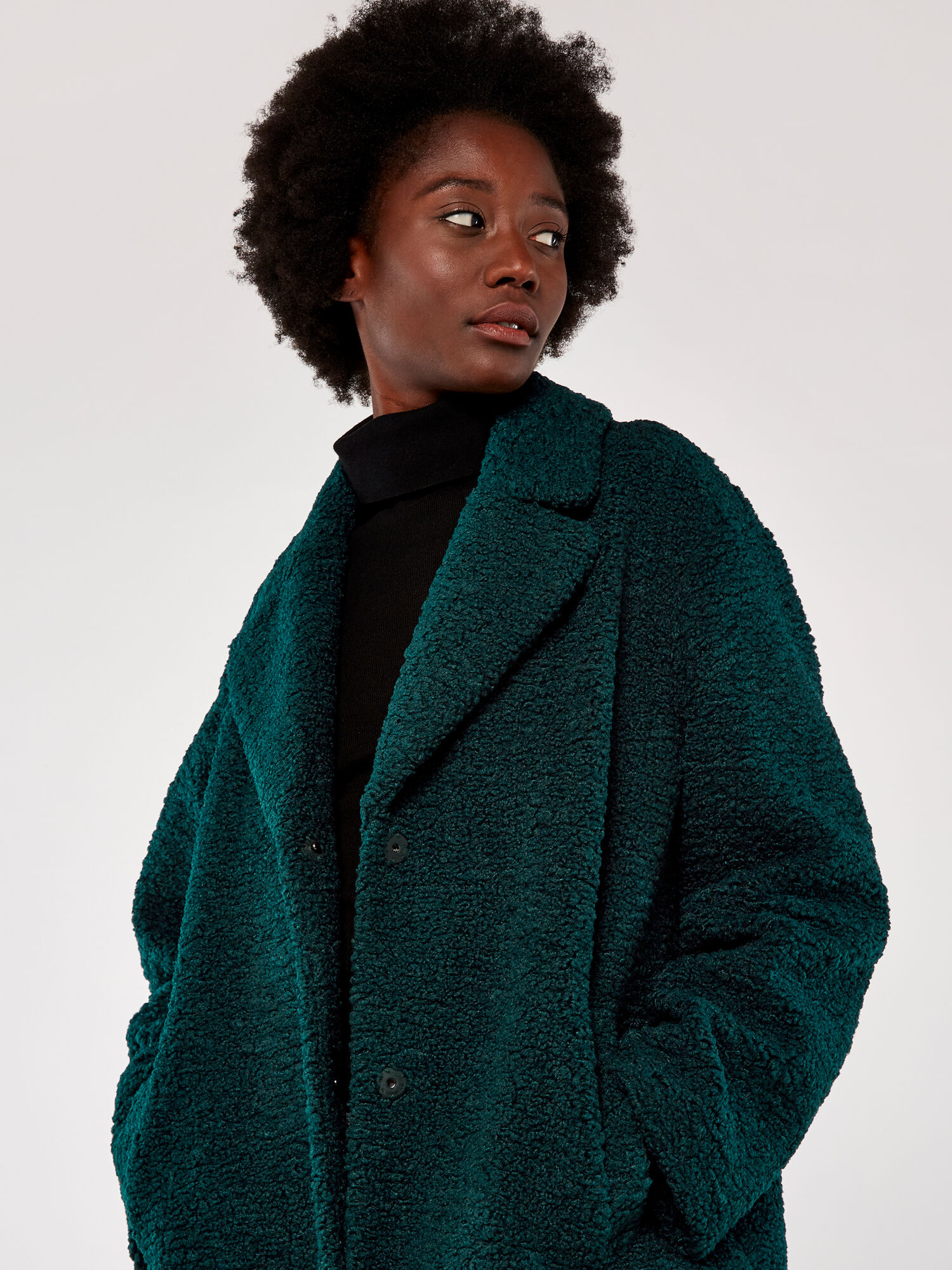 Womens borg discount coat uk