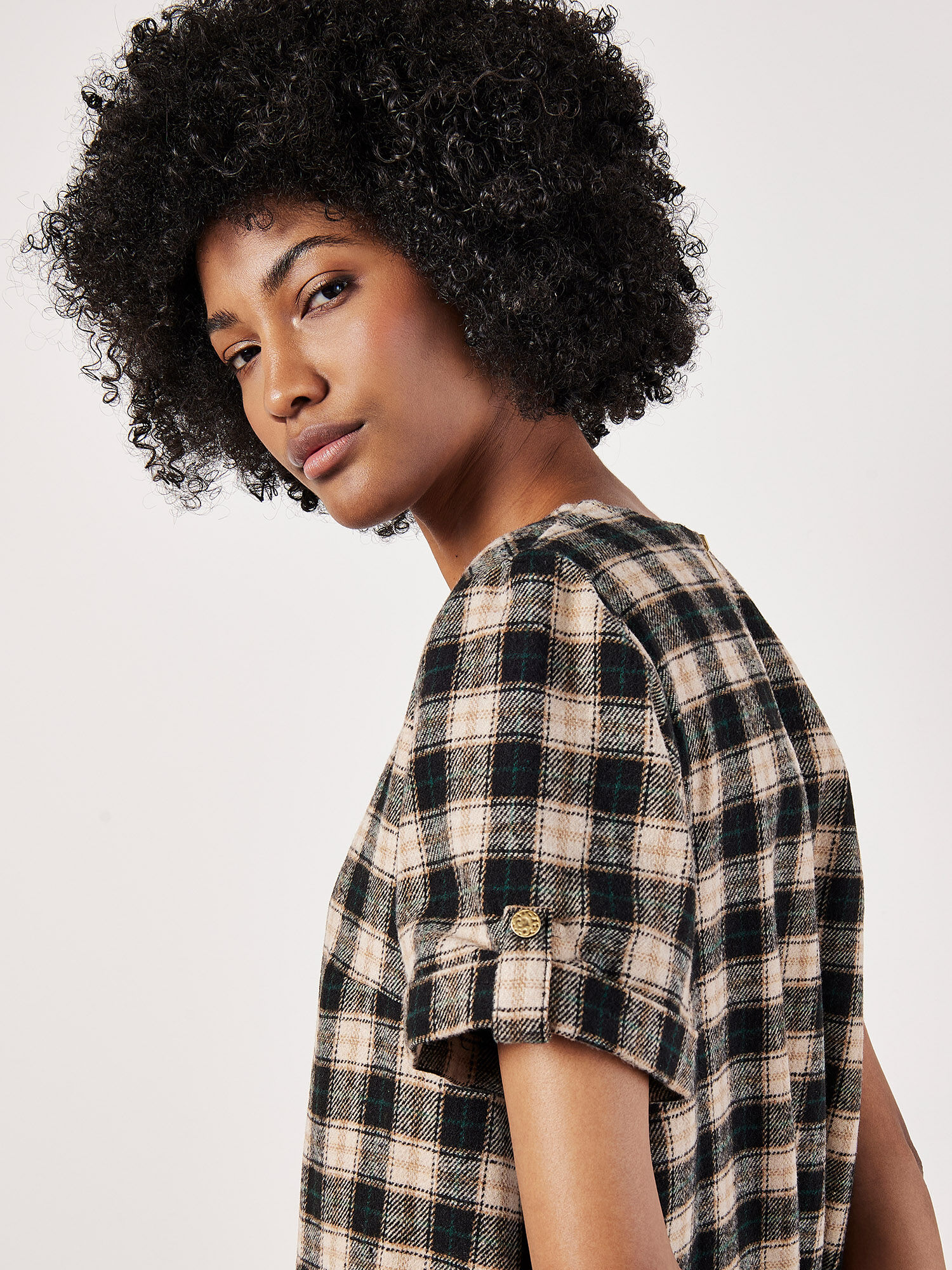 Check Print Swing Mini Dress | Apricot Clothing