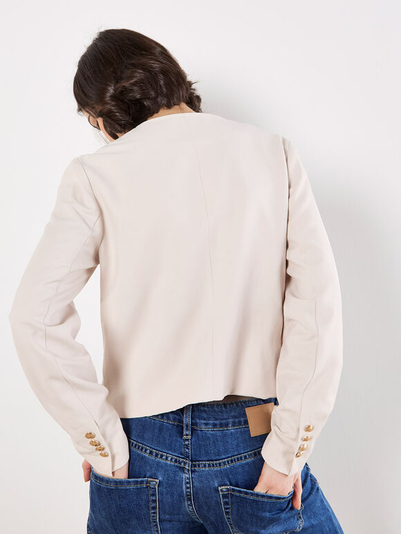 Tailored Lightweight Jacket, Stone, large
