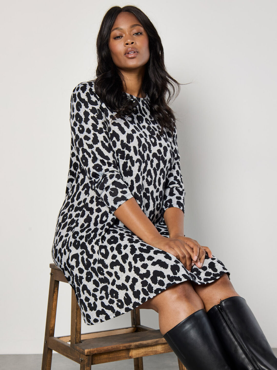 Image of Curve Soft Touch Cheetah Mini Dress