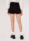 Twill Mix Shorts, Black, large