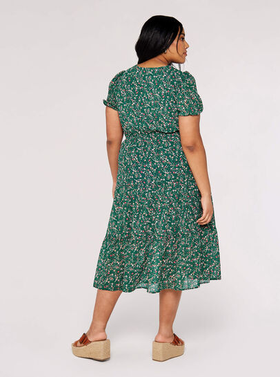 Curve Floral Smock Dress