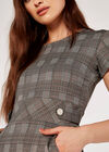  Heritage Check Jacquard Dress, Black, large