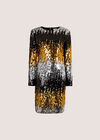 Mixed Sequin Bodycon Dress, Light Grey / Silver, large