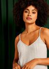 Ribbed Pyjama Tank Top, Grey, large