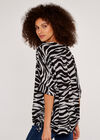 Zebra Top, Grey, large