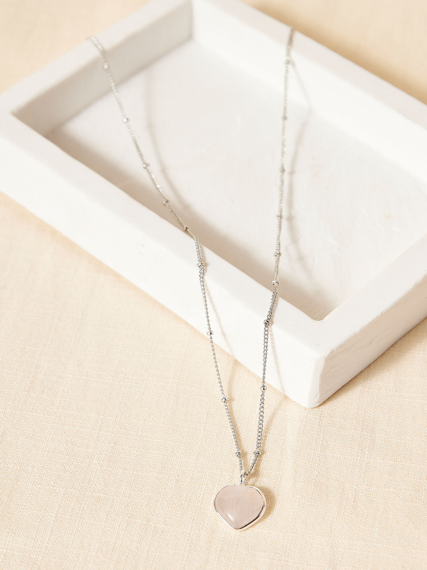 Pink heart sale gold necklace