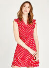 Polkadot Ditsy Dress, Red, large
