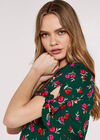 Bow Detail Mini Dress, Green, large