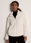 Fleece Cardigan, Cream, large