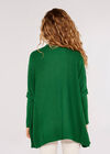 Zig Zag Panel Oversized Jumper, Green, large