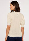 Cable Knit Jumper, Stone, large