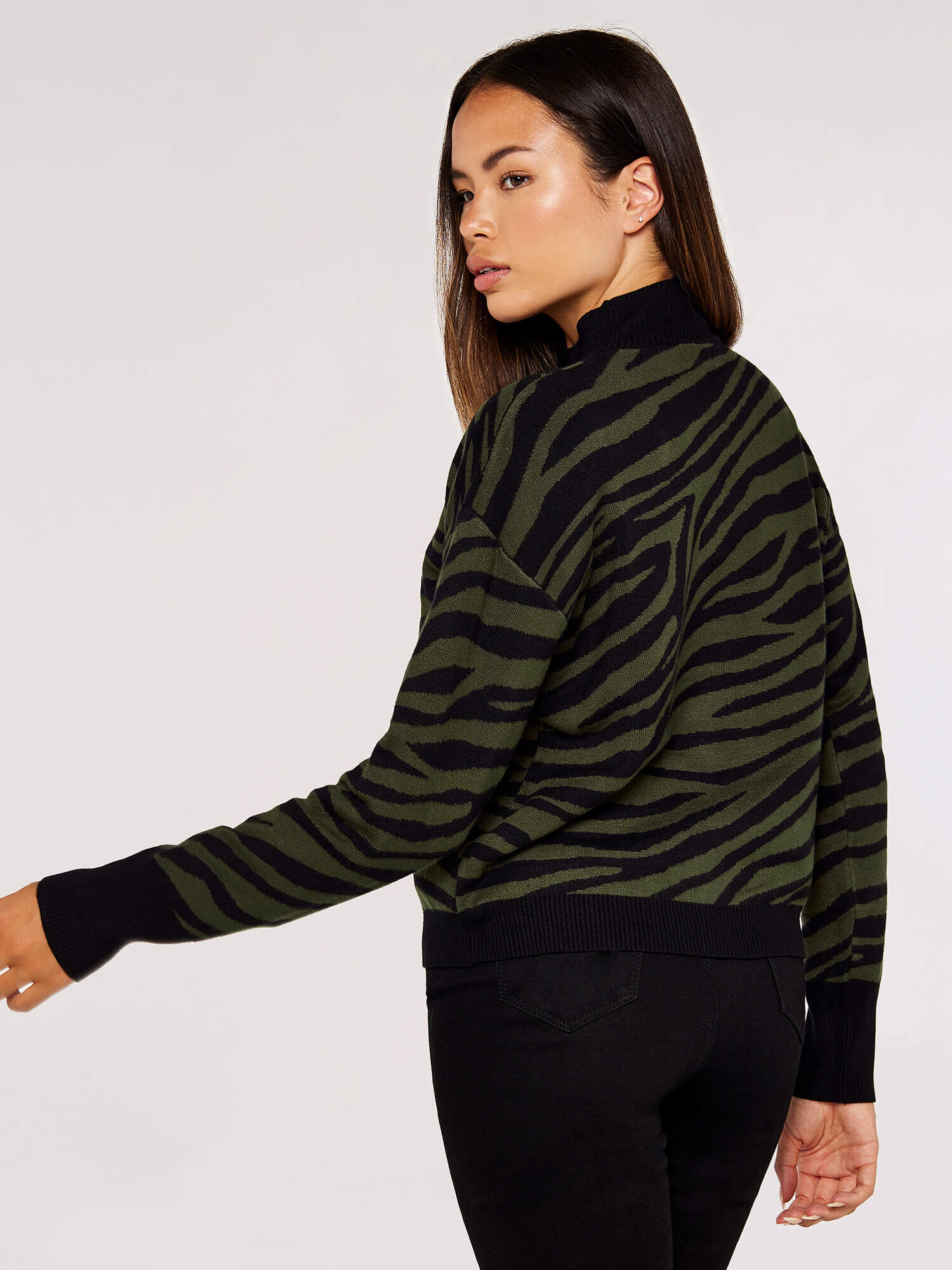 Mango zebra jumper shop