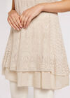 Vintage Floral Lace  Dress, Stone, large