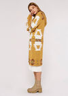 Mustard Aztec Hooded Cardigan, Mustard, large