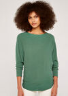 Clean Look Batwing Jumper, Teal, large