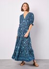 Sarasa Floral Maxi Dress, Navy, large