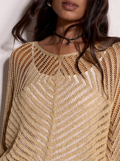 Gold Shimmer Lightweight Jumper