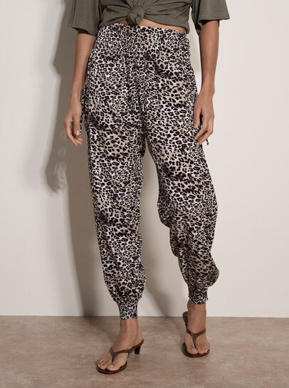 Animal Smock Waist Joggers