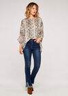 Snake Batwing Top, Stone, large