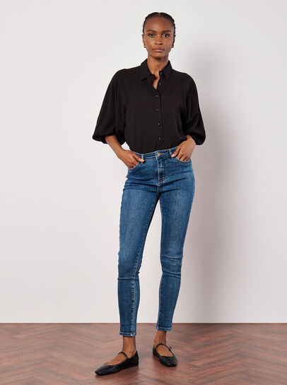 Sienna Distressed Denim Skinny Fit Jeans