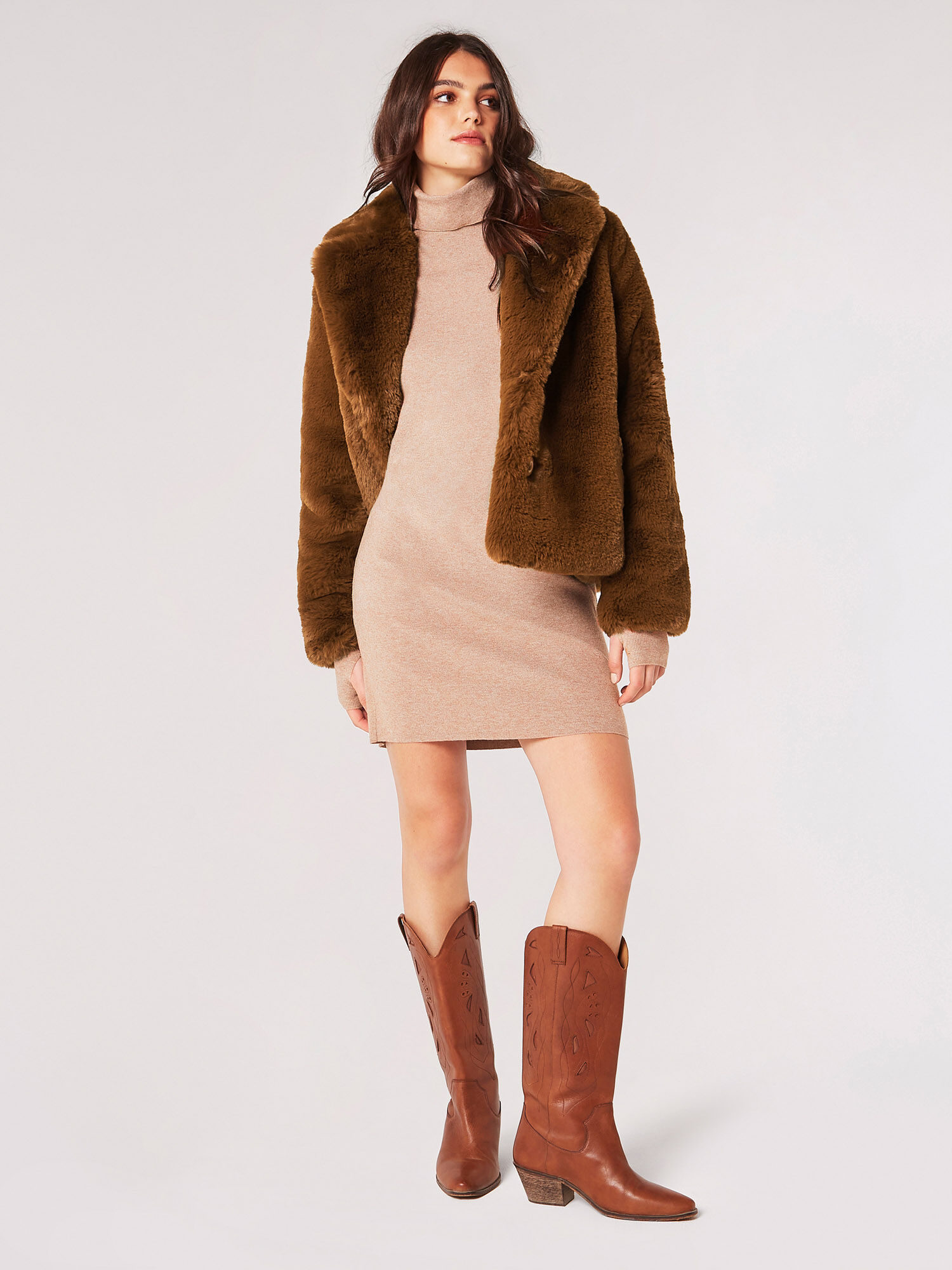 Rust fur jacket 2025