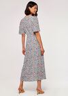 Floral Midi Dress, Pink, large