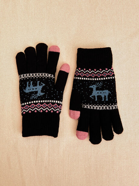 Reindeer Touch Screen Gloves
