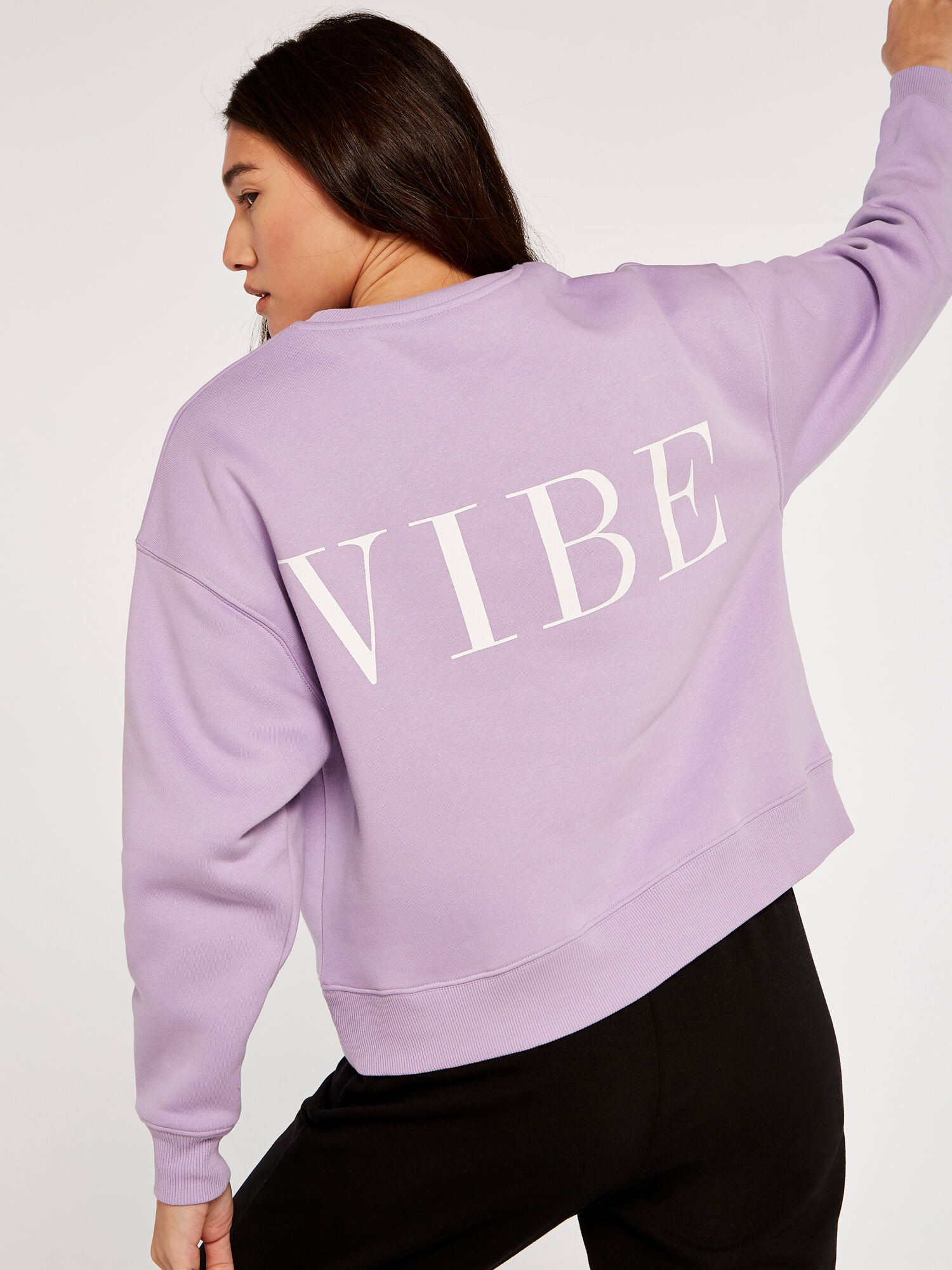 Basic slogan sweatshirt discount