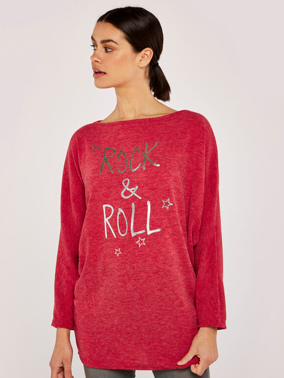Rock And Roll Batwing Soft Top, Red, large