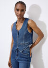 Denim Waistcoat, Blue, large