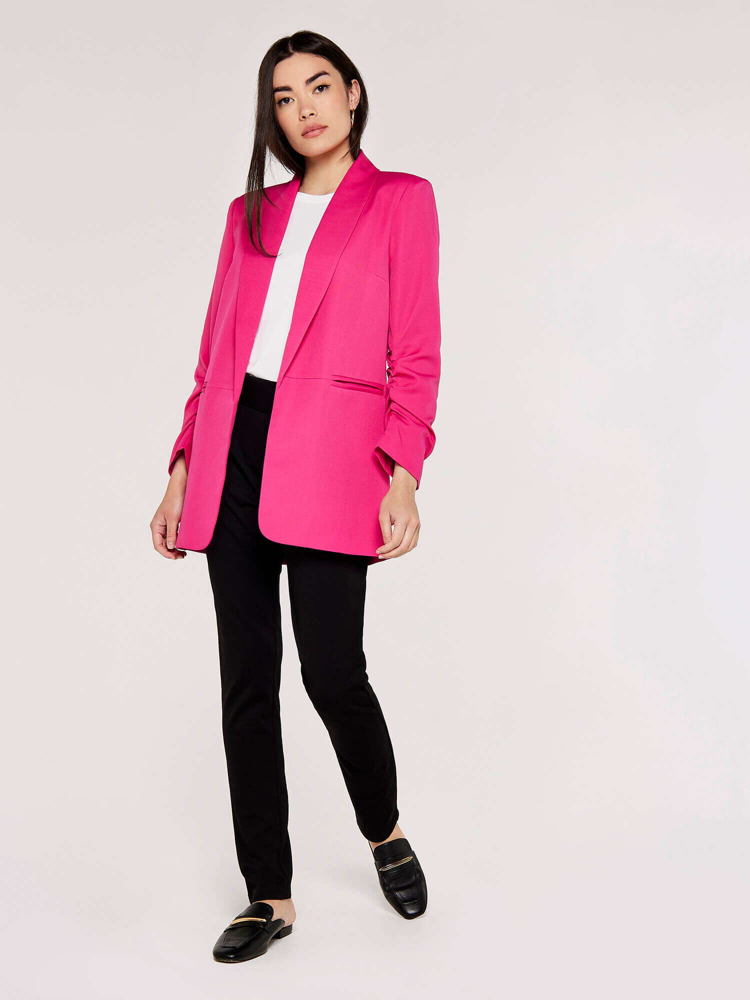 Long pink blazer online