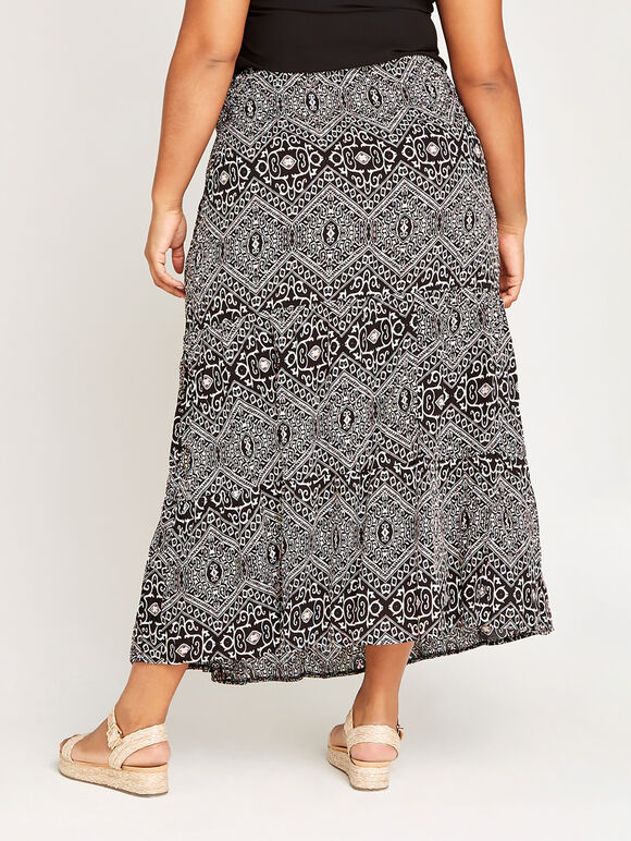 Paisley 2in1 Dress, Black, large