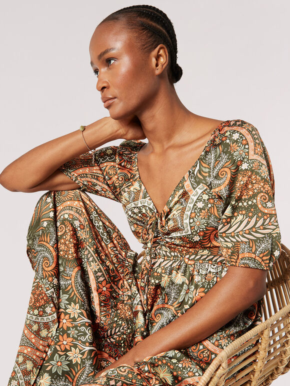 Cotton Boho Holi Midi Dress main image 1