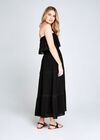 Lace Tier Maxi Dress, Black, large