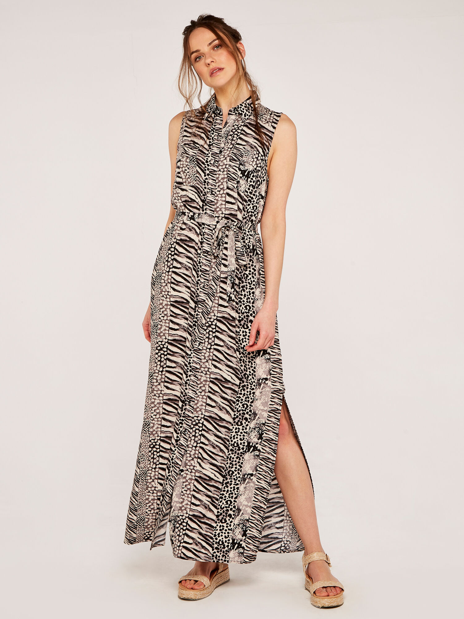 Multi animal print top dress