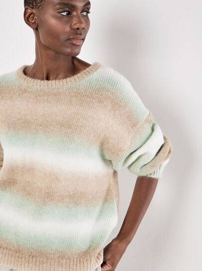 Space Dye Stripe Jumper