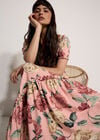 Chloe Floral Wrap Maxi Dress, Pink, large