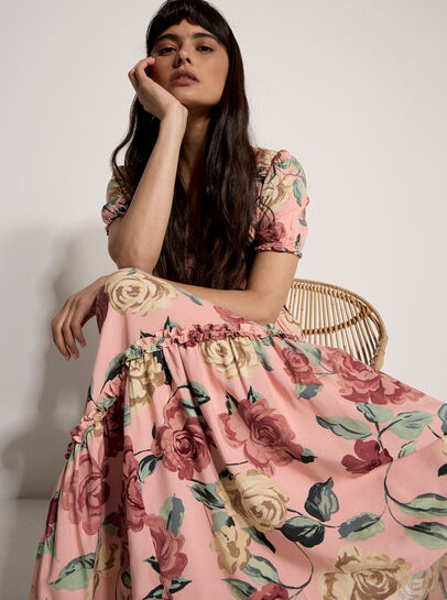 Chloe Floral Wrap Maxi Dress