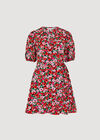 Floral Wrap Playsuit, Pink, large
