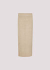 Waffle Knit Midaxi Skirt, Stone, large
